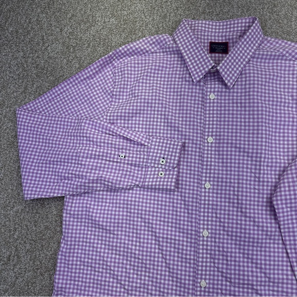 UNTUCKit Other - UNTUCKit Men's Lavender Checkered Button Down Meursault Shirt Size XXL